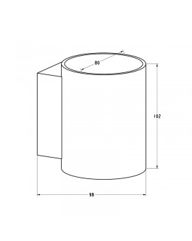 Настенный светильник Zumaline SOLA WL ROUND 91061-foto2
