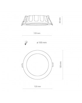 Встраиваемый светильник Nowodvorski Kos Led 8781-foto6