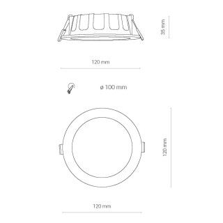 Встраиваемый светильник Nowodvorski Kos Led 8781-foto6