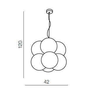 Подвесная люстра Azzardo Aris 8 pendant AZ2057-foto2