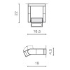 Настенный светильник Azzardo Frame wall AZ2132