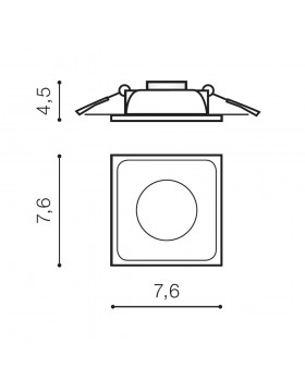 Встраиваемый светильник Azzardo Pio AZ0760-foto2