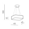 Подвесная люстра Azzardo Solvent S Pendant 45 AZ3980