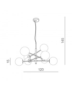 Подвесная люстра Azzardo Oviedo 8 AZ4423-foto7