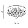 Потолочная люстра Azzardo Bolla 38 AZ3083