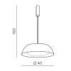 Подвесная люстра Azzardo Lenox Pendant 40 AZ3147