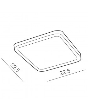 Встраиваемый светильник Azzardo Slim 22 Square AZ4332-foto2