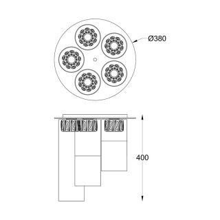 Светодиодный потолочный светильник Zumaline GEM C0389-05F-B5AC-foto2