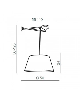 Основание потолочного светильника Azzardo Natalia AZ1924-foto2