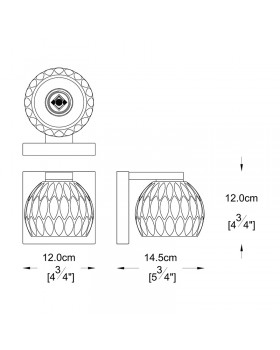 Бра Zumaline AURELIA W0404-01A-B5AC-foto2