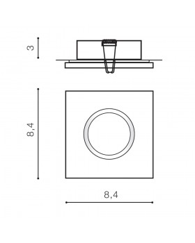 Встраиваемый светильник Azzardo Ika S IP65 AZ2864-foto2