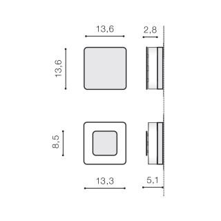 Настенный светильник Azzardo Enok Square AZ4461-foto5