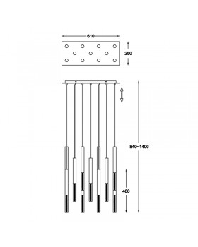 Подвесной светодиодный светильник Zumaline ONE P0461-11L-B5F7-foto7