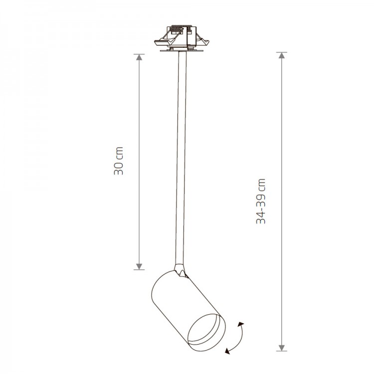 Спот Nowodvorski Mono Surface Long M 7681