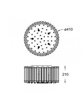 Потолочная люстра Zumaline Ventus C0465-05C-B5AC-foto2