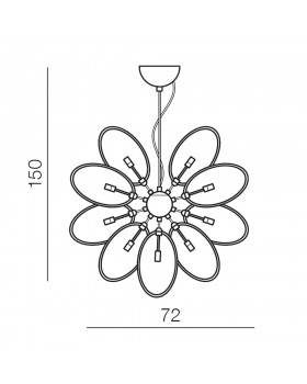 Подвесная люстра Azzardo Diana 16 AZ2155-foto2