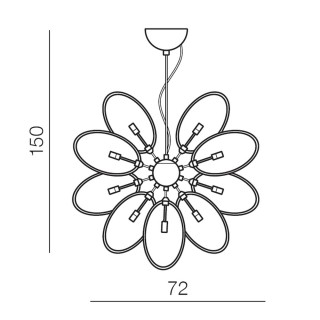 Подвесная люстра Azzardo Diana 16 AZ2155-foto2