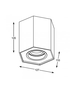 Потолочный светильник Zumaline POLYGON CL R 20077-GD-foto3