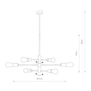 Потолочная люстра Nowodvorski Rotor 7937-foto3