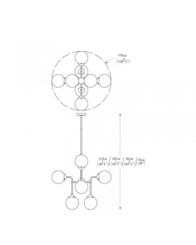 Подвесная люстра Zumaline RIANO P0454-08D-SDAA-foto3