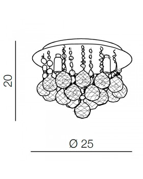 Потолочная люстра Azzardo Bolla 25 AZ1285-foto2