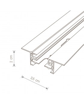 Шинопровод встраиваемый однофазный Nowodvorski Profile Recessed 9012-foto2