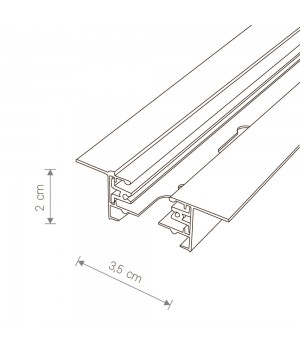 Шинопровод встраиваемый однофазный Nowodvorski Profile Recessed 9012-foto2