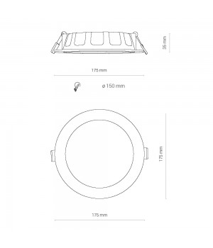 Встраиваемый светильник Nowodvorski Kos Led 8777-foto6