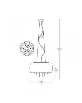 Подвесная люстра Zumaline VISTA P0076-06K-F4GR-foto2