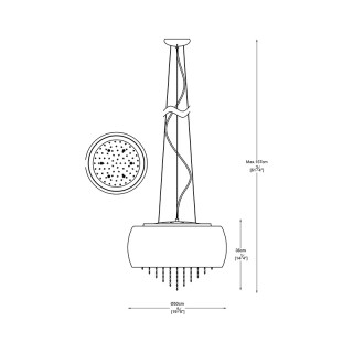 Подвесная люстра Zumaline VISTA P0076-06K-F4GR-foto2