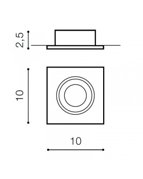 Встраиваемый светильник Azzardo Editta AZ0807-foto2