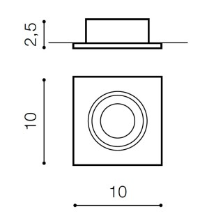 Встраиваемый светильник Azzardo Editta AZ0807-foto2