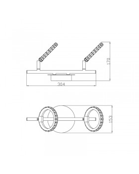 Потолочный светильник Zumaline TOLEDO TK170815-2-foto2