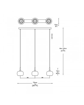Подвесной светильник Zumaline CRYSTAL P0076-03N-B5FZ-foto3