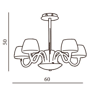 Подвесная люстра Azzardo Gloria 5 AZ0175-foto3