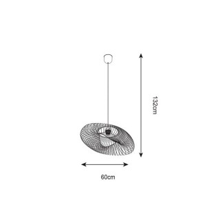 Подвесная люстра  Zumaline ALICE P18230-D60-BK-foto2