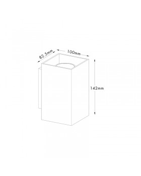 Настенный светильник Zumaline SANDY WL SQUARE 92698-foto2
