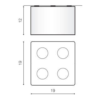 Накладной светильник Azzardo Nino 4 AZ0851-foto2