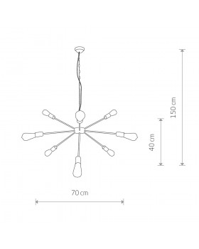 Подвесная люстра Nowodvorski Rod 9130-foto2