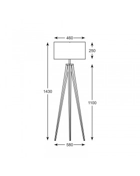 Торшер Zumaline MARESCA TS-170429F-BK-foto8