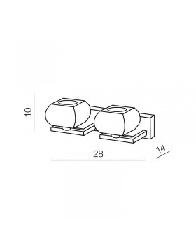 Настенный светильник Azzardo Rubic 2 wall AZ0491-foto3