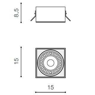 Встраиваемый светильник Azzardo Nova GIPs AZ2873-foto2