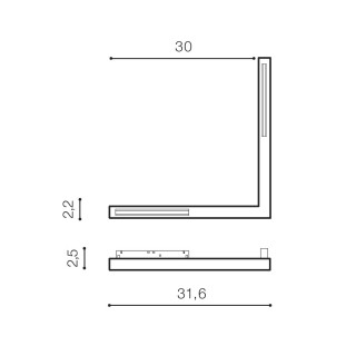 Трековый светильник угловой Azzardo Saga Track Magnetic AZ4613-foto3