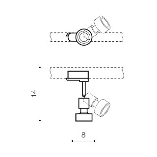 Трековый светильник Azzardo Jane track AZ2460-foto2