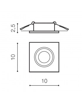 Встраиваемый светильник Azzardo Editta AZ4144-foto3
