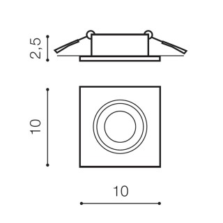 Встраиваемый светильник Azzardo Editta AZ4144-foto3