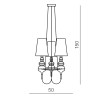 Подвесная люстра Azzardo Baroco 3 pendant AZ2163