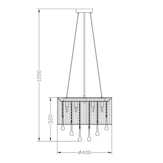 Подвесная люстра Zumaline VERONA RLD92174-8A-foto2