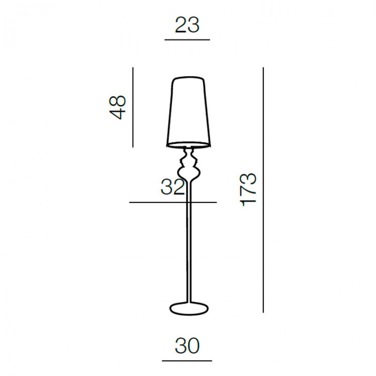 Торшер Azzardo Baroco floor AZ0309