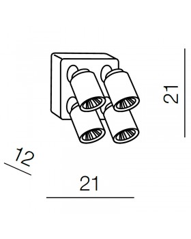 Спот Azzardo Tomi 4 KW AZ0682-foto2